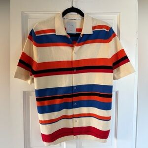 Percival Multicolor Striped Button Down Shirt men’s cotton luxury